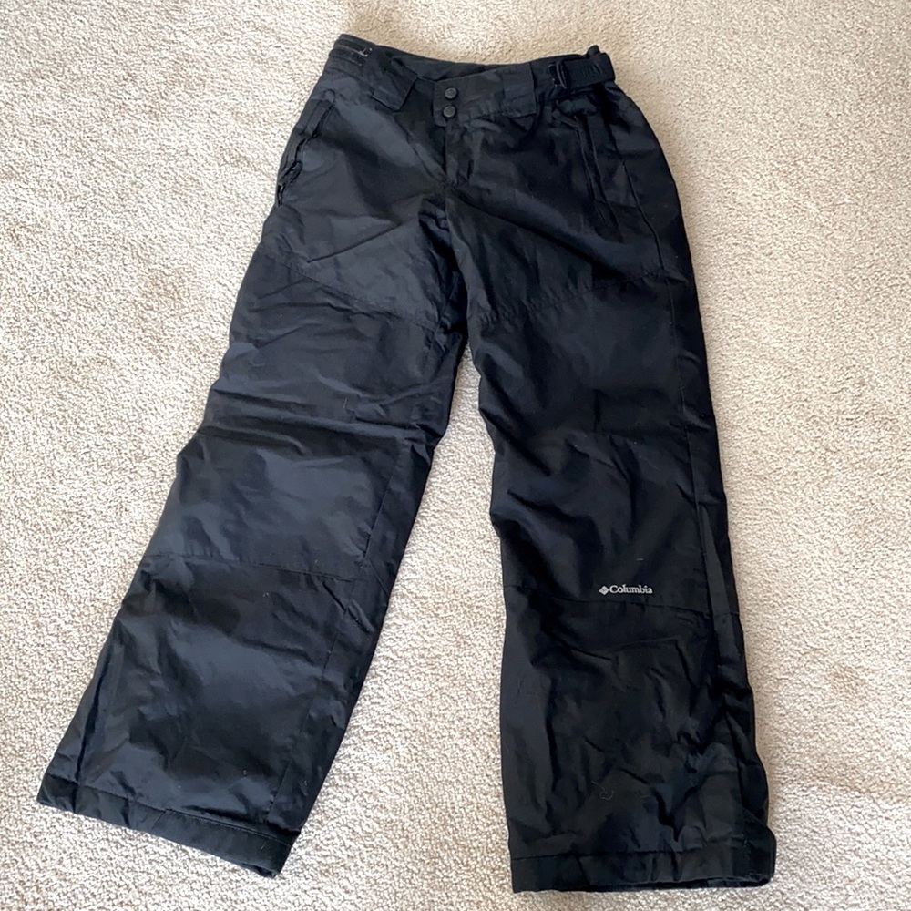 Columbia ski pants, unisex, black, barely used, size 14-16